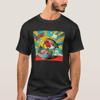 Camiseta Atardecer Arte Japonés Fideos Amante Vida Silvestr
