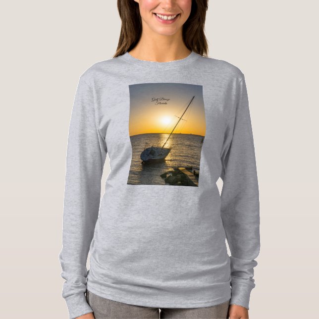 Camiseta Atardecer barco de vela Shipwreck Golfo Brisa Larg (Anverso)