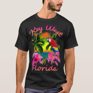 Camiseta Atardecer clave en la playa tropical oeste