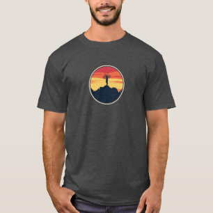 Camiseta Atardecer de bicicleta retro