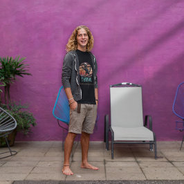 Camiseta Atardecer de gato negro: un viaje a VIAJAR