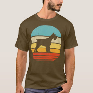 Camiseta Atardecer de los años 70 del Schnauzer Retro Vinta