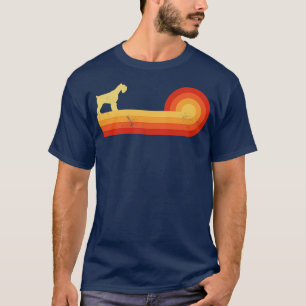 Camiseta Atardecer de los años 70 del Schnauzer Retro Vinta