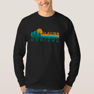 Camiseta Atardecer de montaña en el Parque Nacional Glacier
