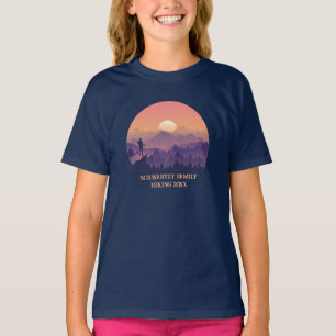 Camiseta Atardecer de montaña violeta morada de montaña