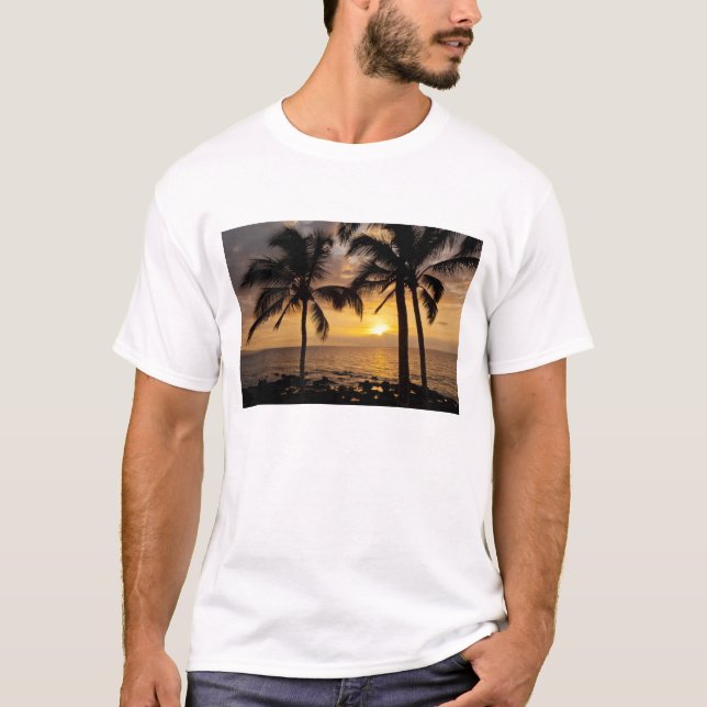 Camiseta Atardecer de palmera (Anverso)