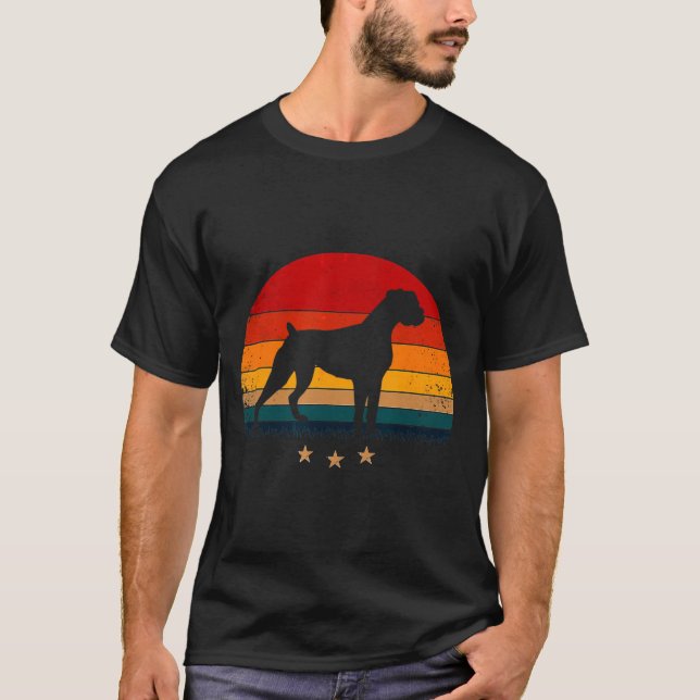 Camiseta Atardecer de perro de Boxer (Anverso)
