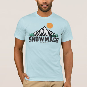 Camiseta Atardecer de Ski Retro SnowMass