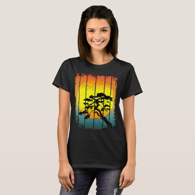 CAMISETA ATARDECER DE VERANO BONSAI (Anverso completo)