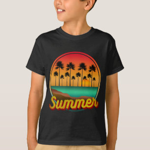 Camiseta atardecer de verano en la naturaleza