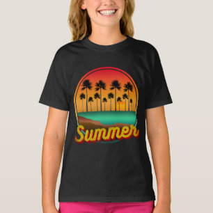 Camiseta atardecer de verano en la naturaleza