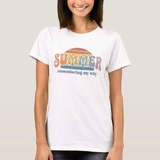 Camiseta Atardecer de verano retro de los 70 Recordando mi 