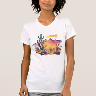 Camiseta Atardecer del desierto acuático de México