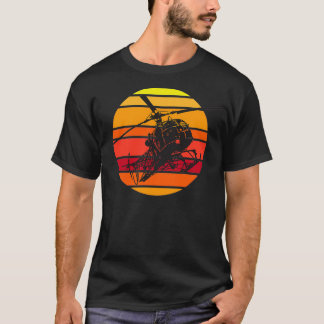 Camiseta Atardecer del helicóptero Lama 315B SA
