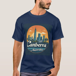Camiseta Atardecer del horizonte de Canberra Australia 🌅