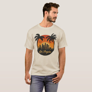 Camiseta Atardecer del horizonte de Los Ángeles Vintage