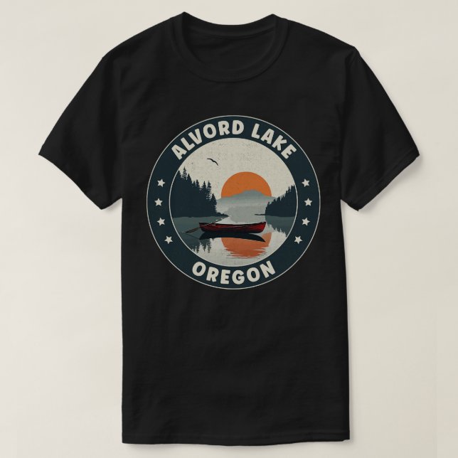 Camiseta Atardecer del lago Alvord Oregon (Diseño del anverso)
