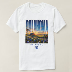 Camiseta Atardecer del país del molino de viento de la prad