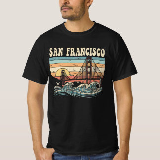 Camiseta Atardecer del Puente Golden Gate de San Francisco 