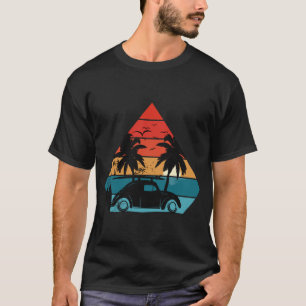 Camiseta Atardecer del viaje por carretera Retro