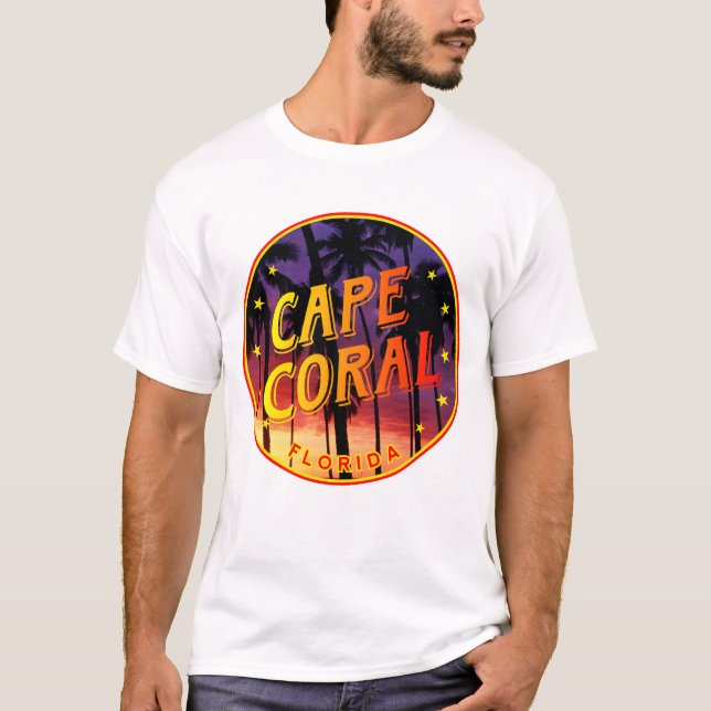 Camiseta Atardecer en Cape Coral, Florida (Anverso)