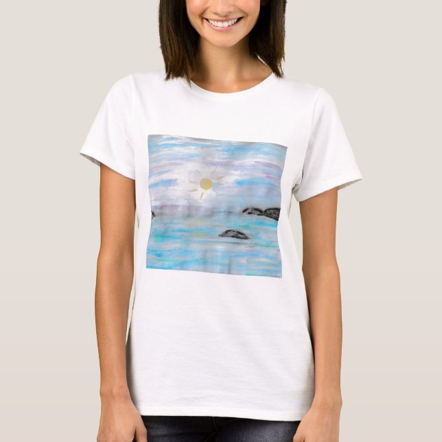 Camiseta Atardecer en el agua (Anverso)