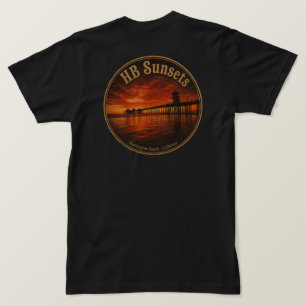 Camiseta Atardecer en Huntington Beach Pier - John Minar 