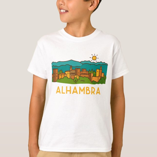 Camiseta Atardecer en la Alhambra 2 (Anverso)