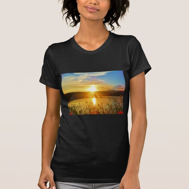 Camiseta Atardecer en la montaña Lake Arrowhead (Anverso)