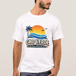 Camiseta Atardecer en la playa de Cabo Verde vintage