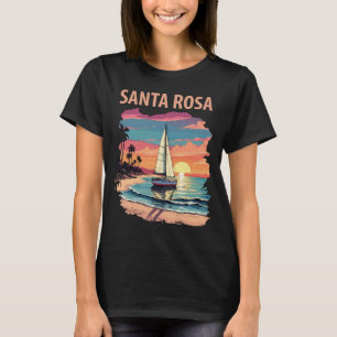 Camiseta Atardecer en la playa de la isla de Santa Rosa Via