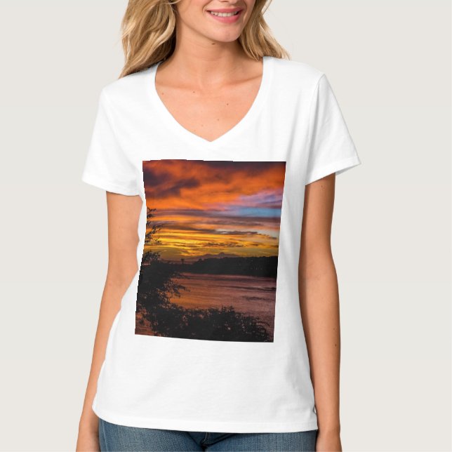 Camiseta Atardecer en Praia, Cabo Verde (Anverso)
