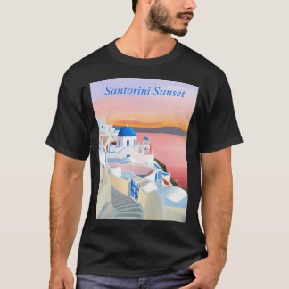 Camiseta Atardecer en Santorini