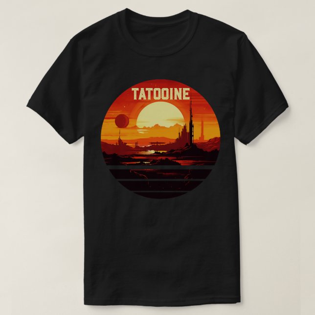 Camiseta Atardecer en Tatooine (Diseño del anverso)