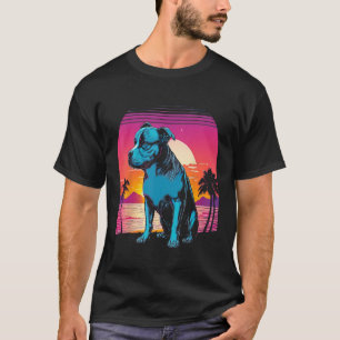 Camiseta Atardecer estilo Art Déco de los 80 de American Pi