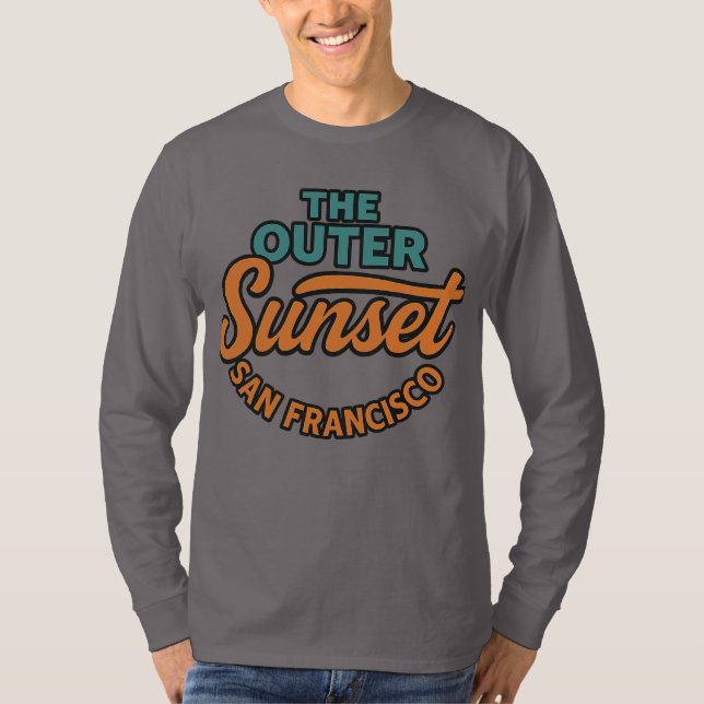 Camiseta Atardecer exterior (Anverso)