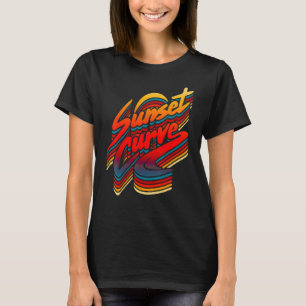 Camiseta Atardecer Hombres Curva Para Hombres Mujeres
