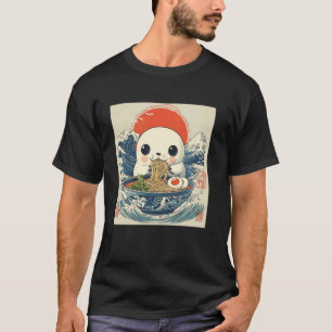 Camiseta Atardecer Japonés Mt. Fuji Amante de la Pasta Cría