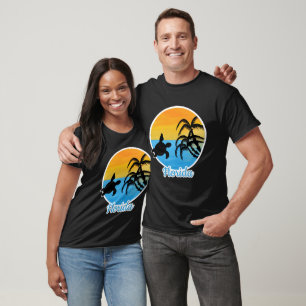 Camiseta Atardecer lindo en Florida con una tortuga
