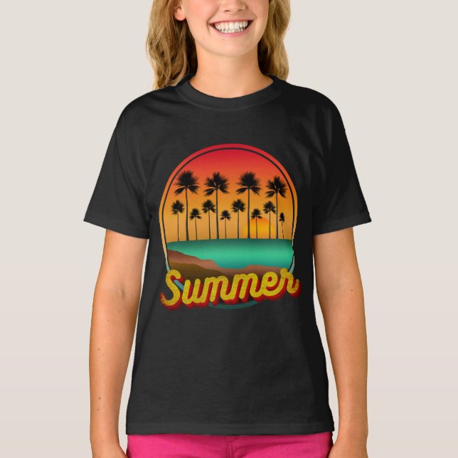 Camiseta atardecer natural de verano (Anverso)