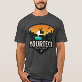 Camiseta Atardecer personalizado de caza de alces en el des