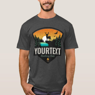 Camiseta Atardecer personalizado de caza de alces en el des