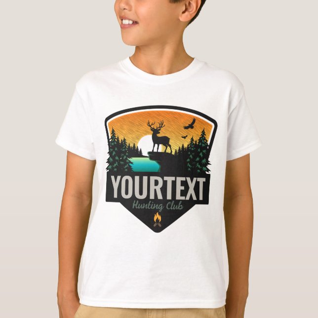 Camiseta Atardecer personalizado en el desierto de caza de  (Anverso)