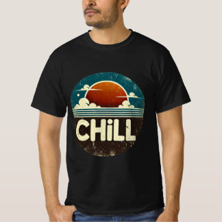 Camiseta Atardecer Relajante: Serenidad de Nubes y Océano
