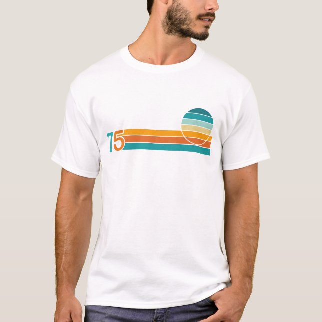 Camiseta Atardecer Retro 75 (Anverso)