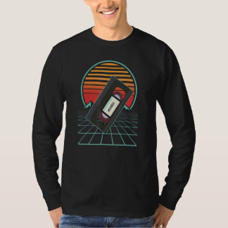 Camiseta Atardecer Retro 80s 90s Grabadora De Cinta Vcr Vin