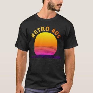 Camiseta Atardecer Retro Años 80 Vintage