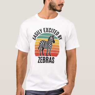 Camiseta Atardecer Retro Cebra con Espíritu Salvaje Diverti