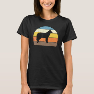 Camiseta Atardecer Retro Genial Huskies Siberianos Gran Due