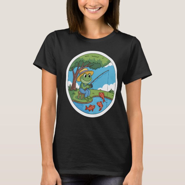 Camiseta Atardecer Retro Lago Cayuga NY (Anverso)